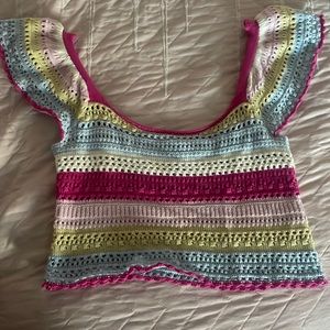 Sincerely Jules crochet crop top